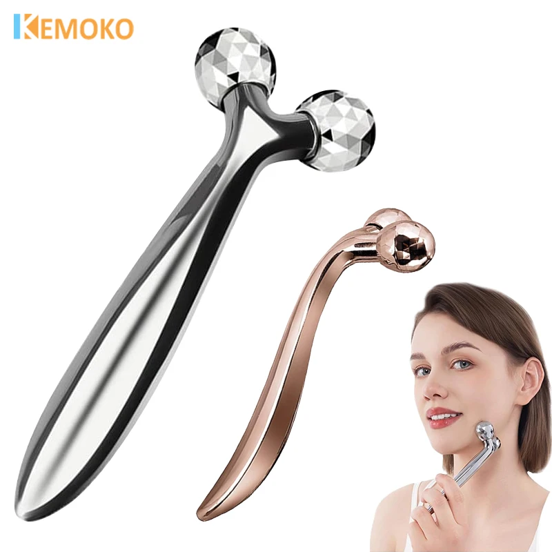 

3D Roller Massager Facial Beauty Roller 360° Rotating Firming Face Slimming Wrinkle Remover Relax Massage