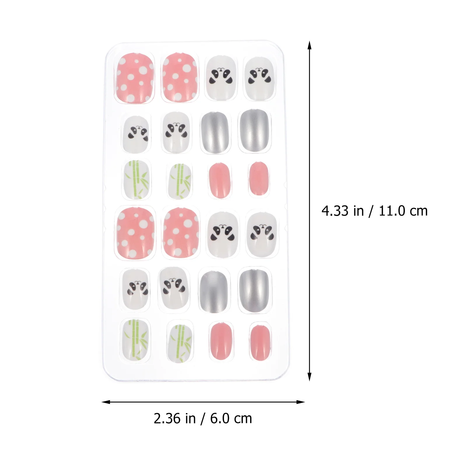 

240 Pcs/ False Nail Childrens Fake Nails Bulk Full Cover 's Wearable