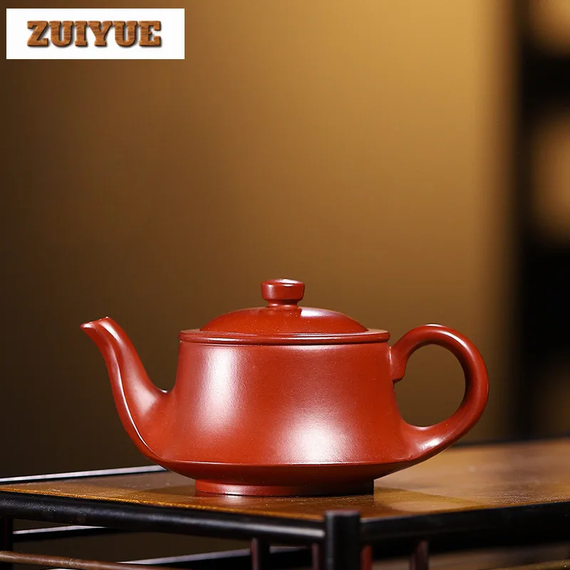 160ml High-end Yixing Purple Clay Teapots Handmade Pot Raw Ore Dahongpao Mud Kettle With Filter Chinese Zisha Tea Set Cafes Gift