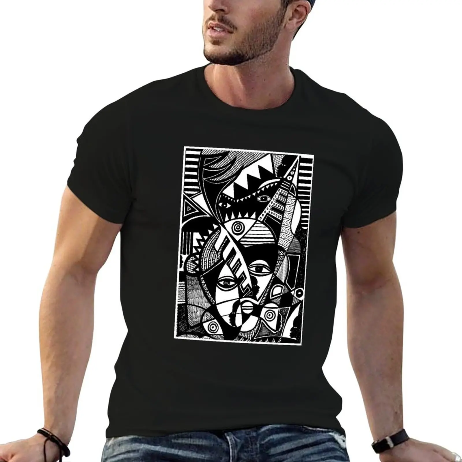 T-shirt Contemplation in a Time of Confusion pour homme, t-shirts d'été pour homme, pack de t-shirts blancs pour homme
