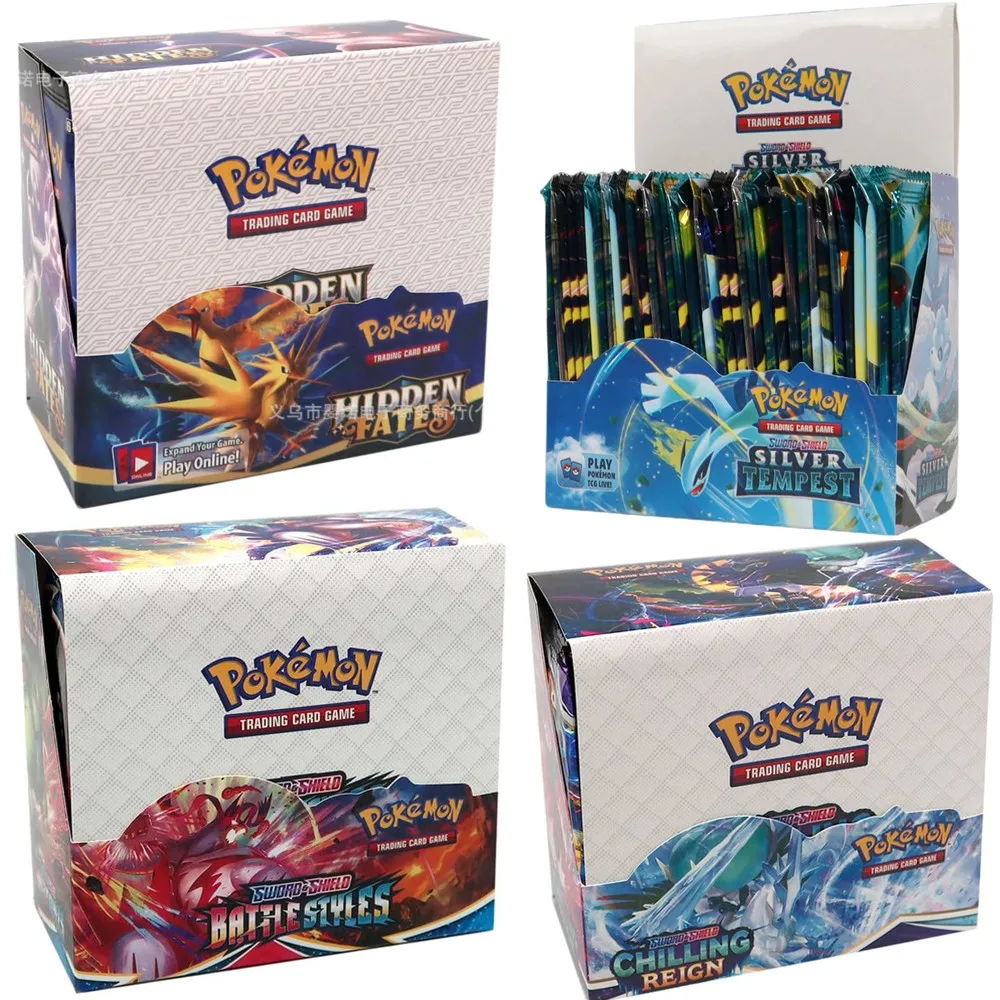 

324 шт./компл. карта покемонов Paldea Evolved BURNING SHADOWS Silver Tempest TEAM UP Evolutions английский усилитель боевой транзакции