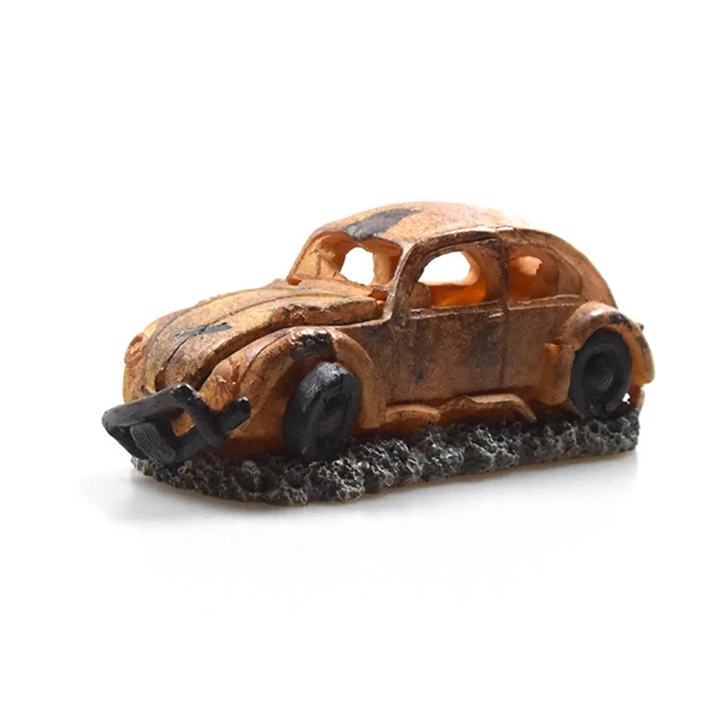 

1Pcs Artificial Car Aquarium Decoration Aeration Bubble Maker Fish Hideout Resin Ornament Water Tank Landscaping Decor