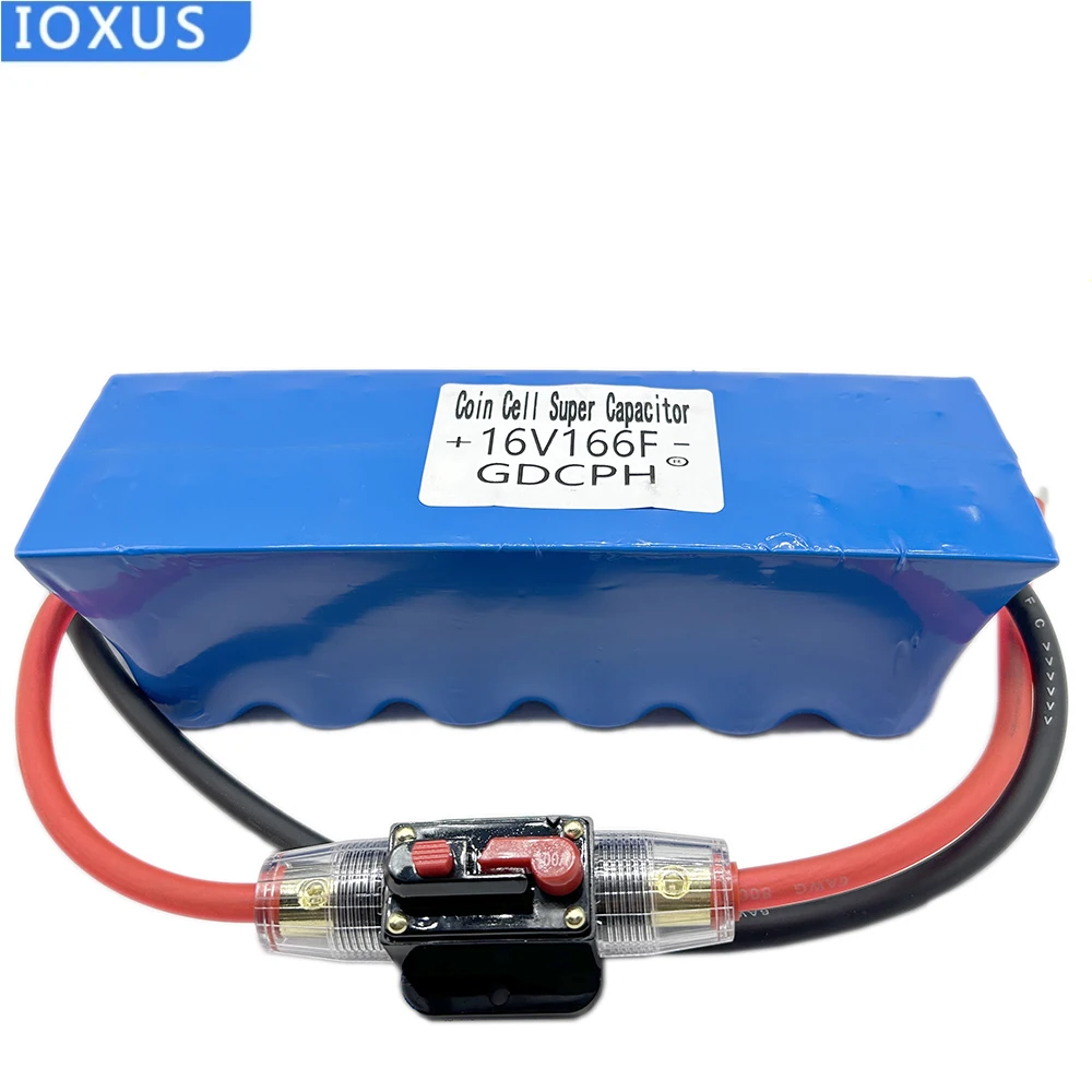 

1Pcs 16V166F Supercapacitor Automobile Rectifier Module 2.7V500F Super Farad Capacitor Large Capacity Backup Power Car Starter