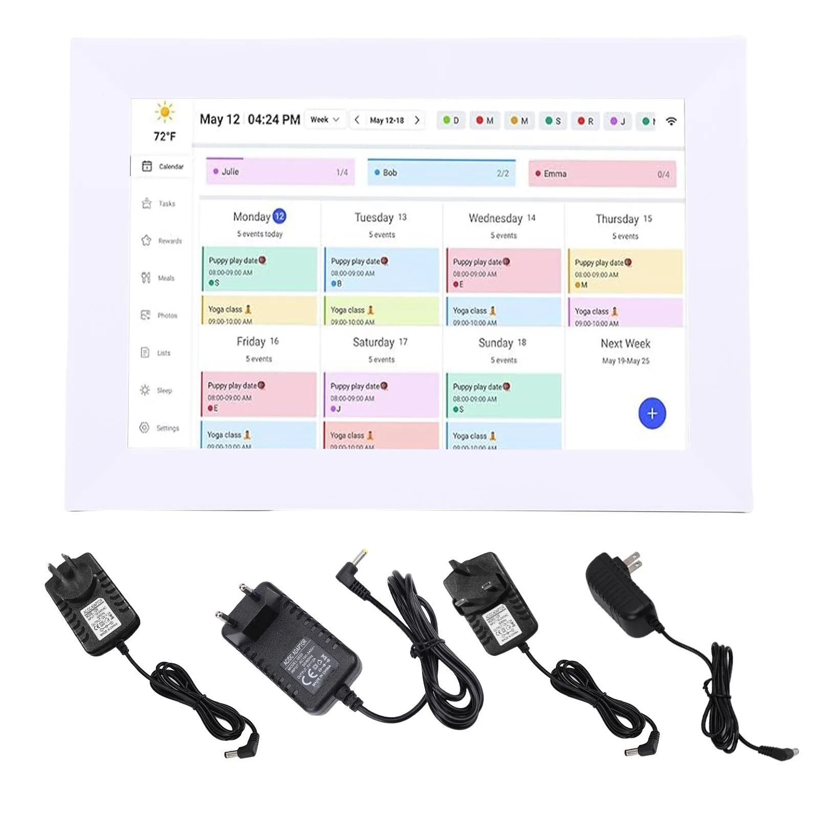 

【HOT】10.1 Inch WiFi Digital Calendar 1080P HD Interactive Touchscreen Wall Planner App Control Built in 32GB Storage for Family