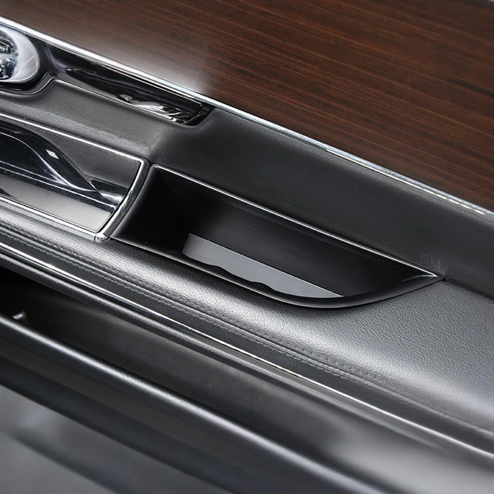 Car Door Barrel Organizer Storage Box Card Pocket Phone Holder for Jaguar XJ XJL X351 2009-2019 Auto Interior Accessories view 3