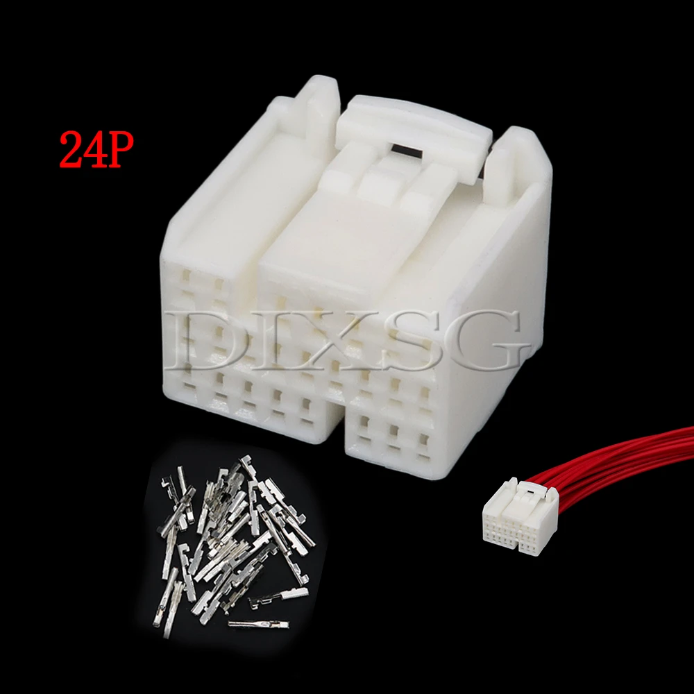 1 Set 24 Pin 353029-1 90980-11476 Car Wire Socket for Nissan Toyota Auto Accessories Automobile Parts with 20cm Cables