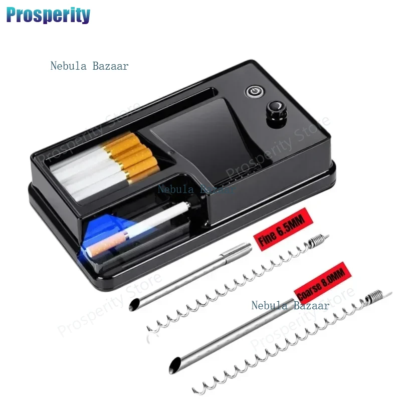 6.5/8 مللي متر ماكينة لف التبغ الأوتوماتيكية بالكامل مع مستشعر الأشعة تحت الحمراء الكهربائية الأسطوانة صانع تغليف السجائر ملحقات التدخين