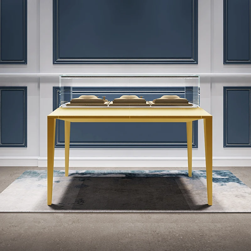 Custom Round Jewelry Display Cabinet para loja, LED Watches Showcase, Luxo High End