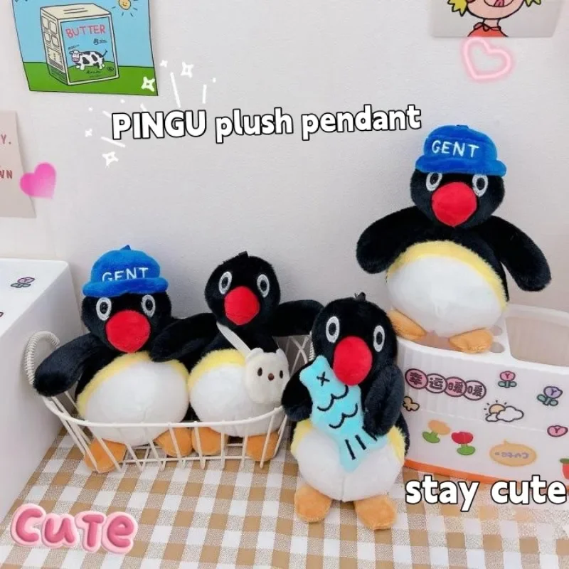 PINGU Cartoon Plush Pendant Bag Decorations Accessories Fun Penguin Doll Animation Peripheral Friends Children Holiday Gifts