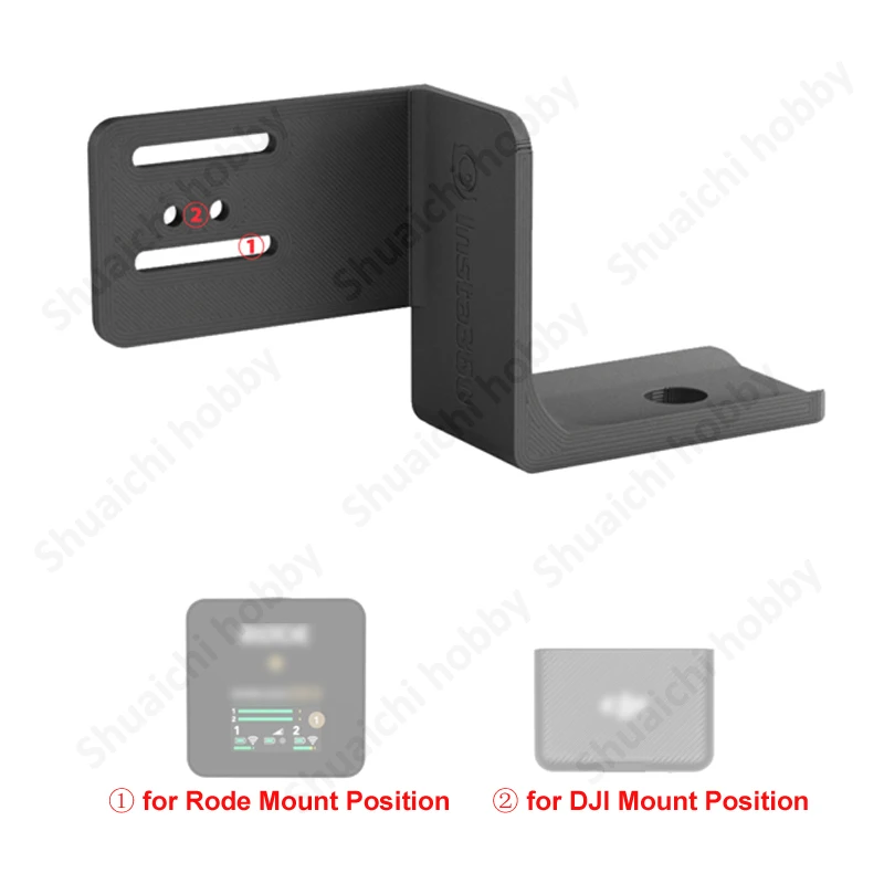 1PCS For Insta360 X3/X4 Action Camera Model Expansion Fixing Bracket Adapter Rack for DJI Mic RC Wireless Microphone Accessory