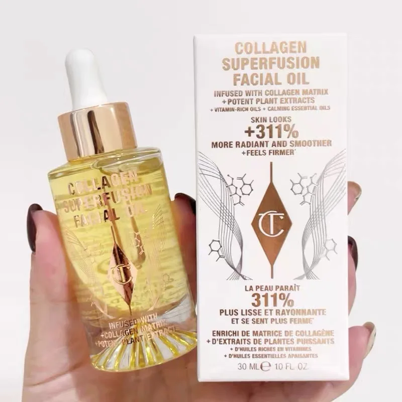 30 مللي زيت جوهر الوجه مصل الكولاجين السحري للنساء جميع البشرة اشراق ترطيب العناية بالبشرة إصلاح العلاج متوهجة الجلد