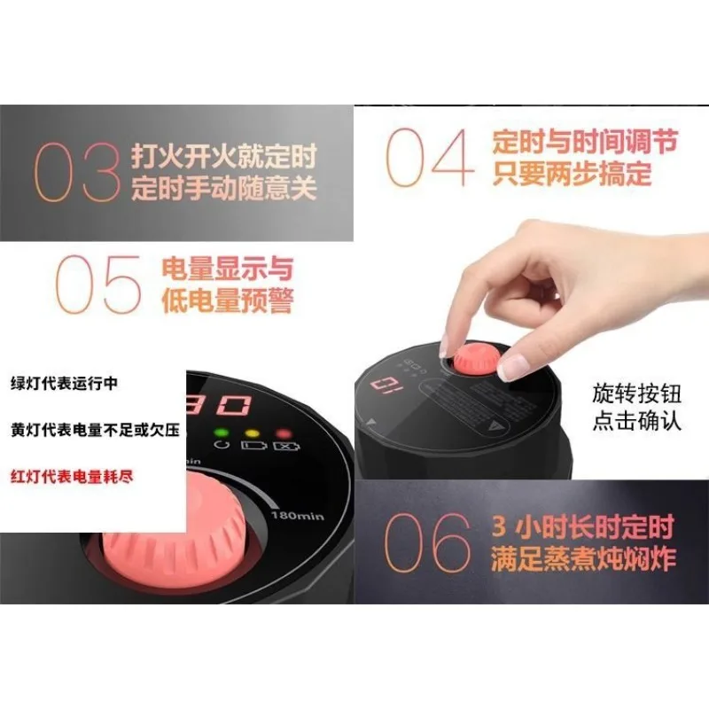 يتحول موقد الغاز تلقائيًا إيقاف الموقت والموقد لإيقاف تذكير الحريق والحرق المضاد للجفاف