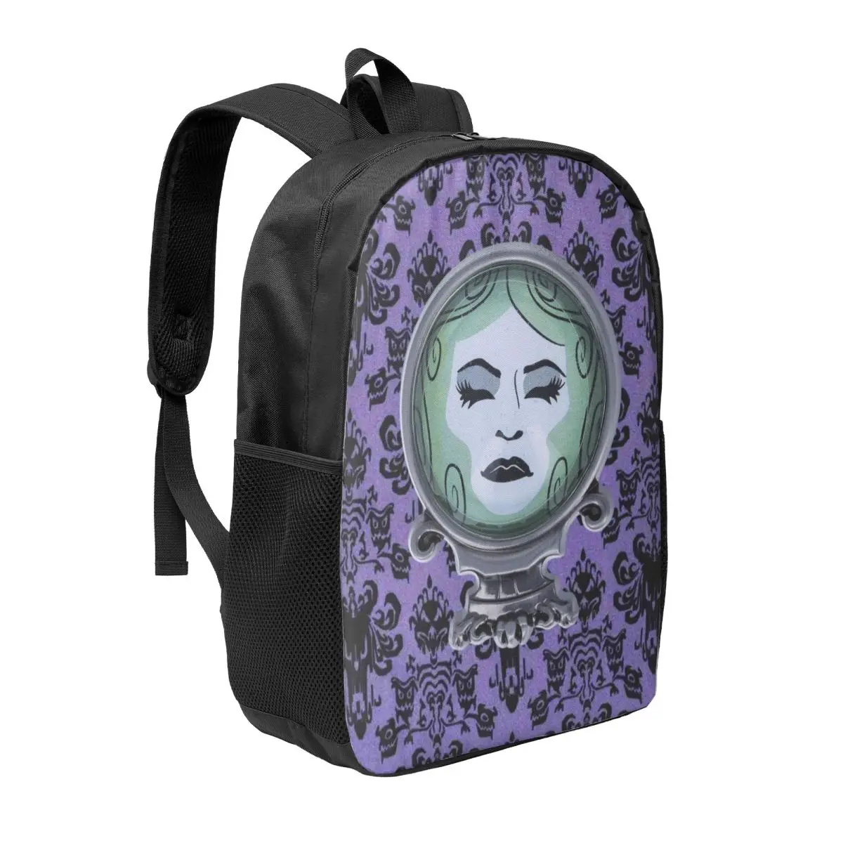 Custom Haunted Mansion Purple Laptop Backpack Women Men Casual Bookbag for School College Student Bags