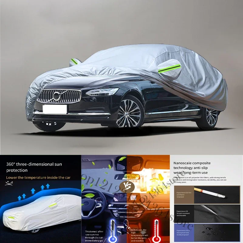 

For Volo S90 fit Outdoor Protection Full Car Covers Snow Cover Sunshade Waterproof Dustproof Exterior Car cover protection