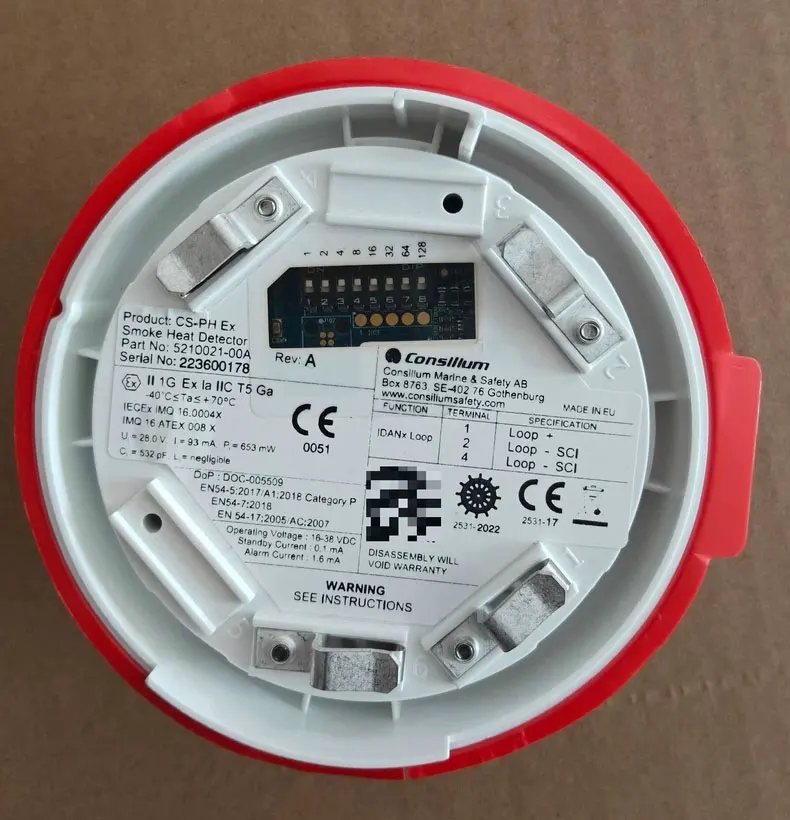 Brand New Fire Alarm Detector Model: CS-PH Ex Part No：5210021-00A One Year Warranty