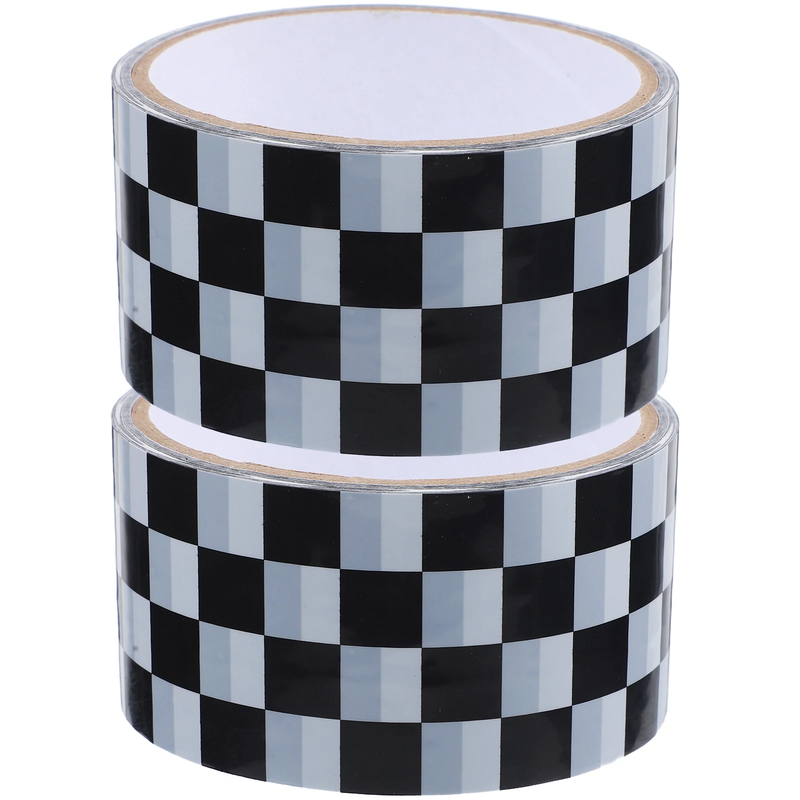 

2 Rolls Household Carton Tape White Checkered Tape 15m x 4 8cm DIY Craft Decor Packaging Moving Box Sealing Practical