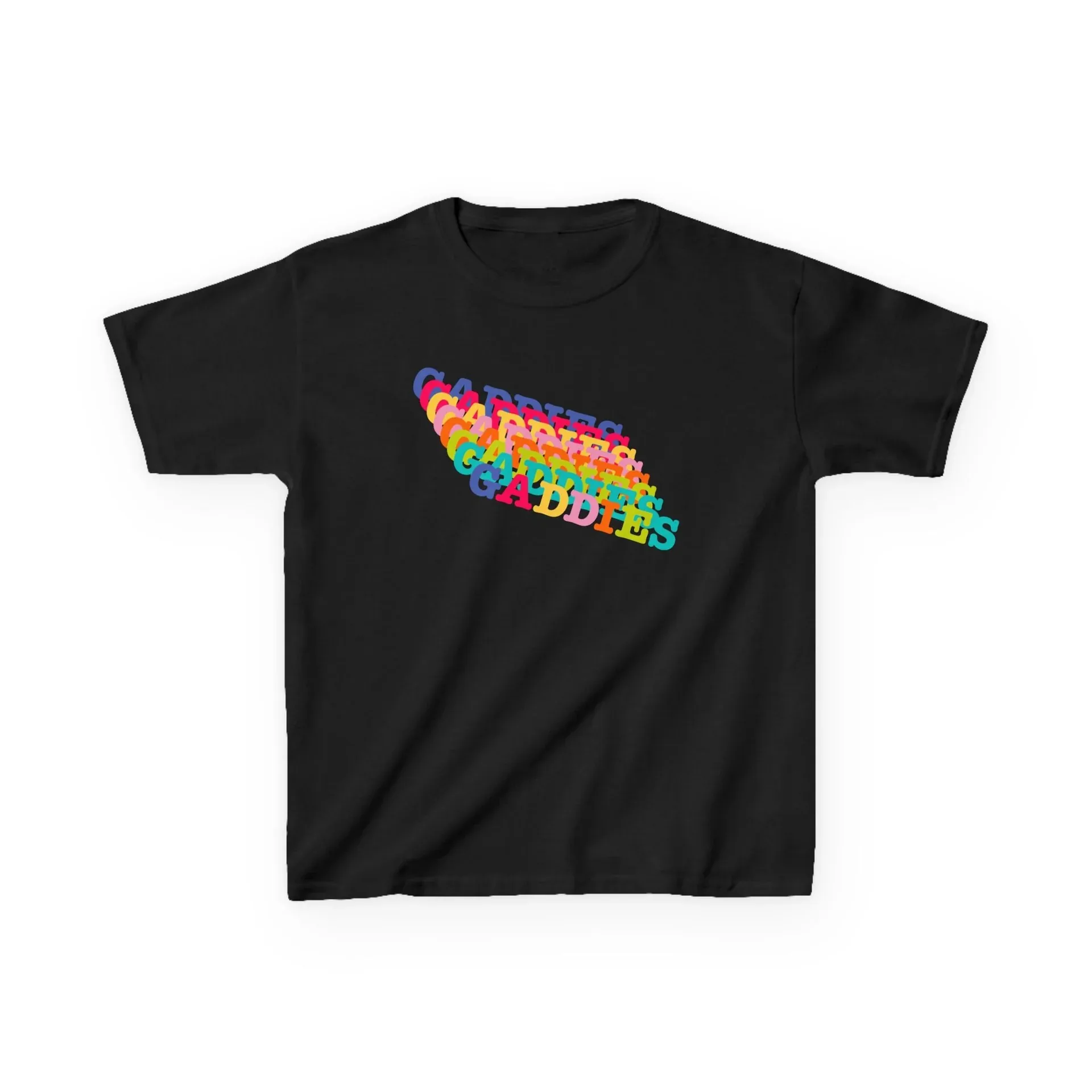 

Gaddies Rainbow Youth Tee Shirt High-end Luxury Is for Both Men and Women Top Y2k Free Delivery High Street Boom