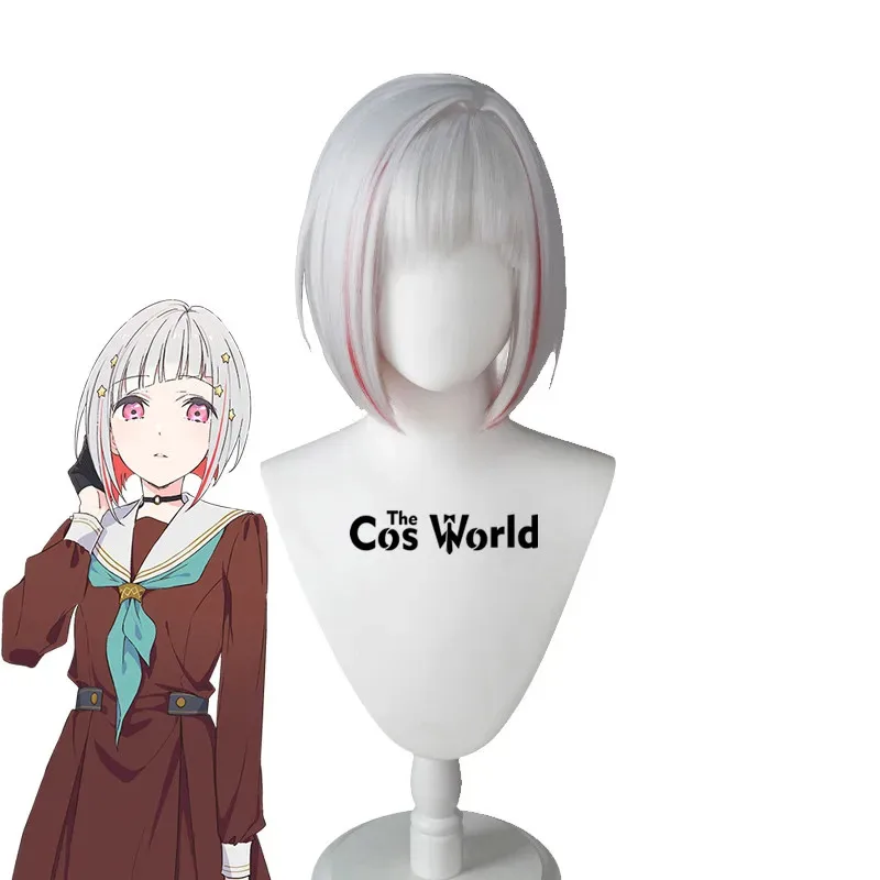 

Link Like Love Live Yugiri Tsuzuri Фиолетовый 35 см Короткие прямые аниме-парики для косплея Волокно Термостойкие синтетические волосы + шапочка для парика