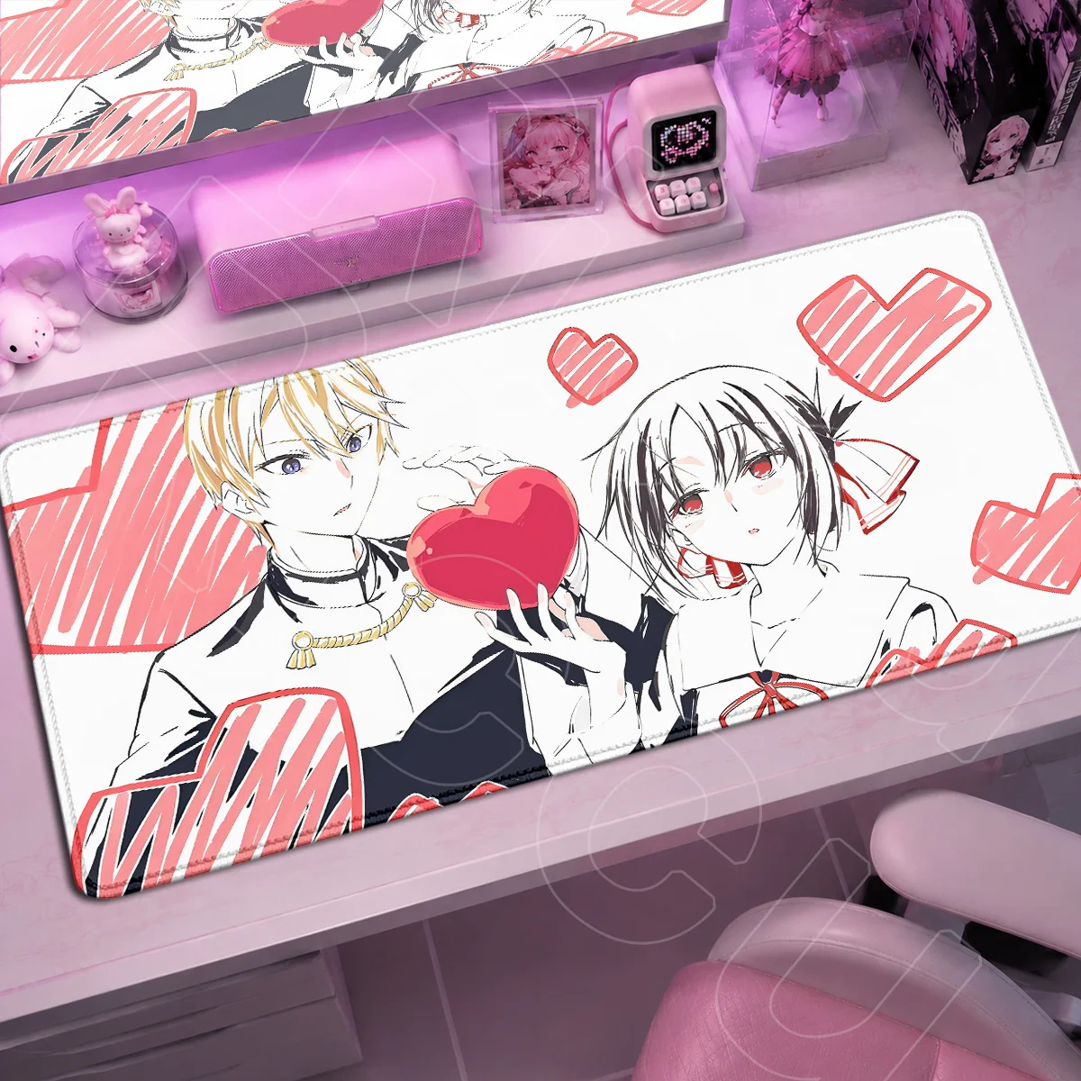 Große Notebook-Tastatur-Mausmatte PC-Gaming-Zubehör Anime Kaguya Sama Love Is War Mauspad Süßes Mädchen Kaguya Shinomiya Teppich – Detail 10