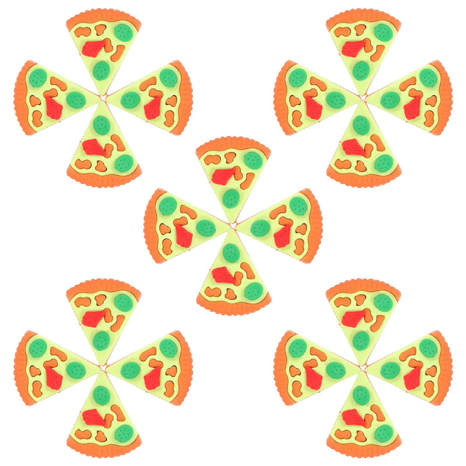 

30Pcs Cute Triangle Pizza Erasers Mini Food Shape School Supplies Classroom Prizes Rewards Small Erasers Bulk Prizes