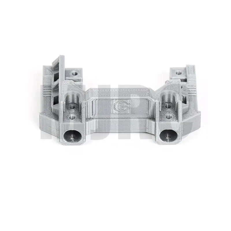 Silver / Black 3D Print Servo Shift Front Bumper Mount for 1/10 RC Automotive Axial SCX10 II 90046/47 Servo Front End/