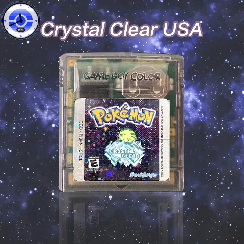 GBC Game USA Kristallklare v2.5.10 RTC Flash-Karte Echtzeituhr Spielkassette Videospielkonsole ROM Hack Englisch