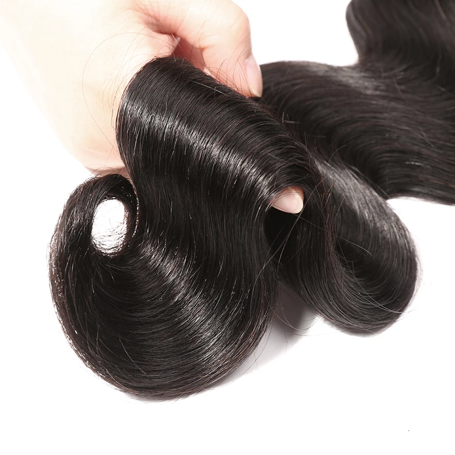 Mèches Body Wave brésiliennes 100% naturelles Remy, couleur naturelle, 10-30 pouces, Extension de cheveux de qualité supérieure, vente en lot