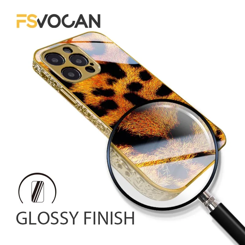 Cheetah Animal Skin Print For iPhone 17 16 15 14 13 Pro Max Tiger Patten For iPhone 12 11 Pro Golden Leopard Cases Phone Cover