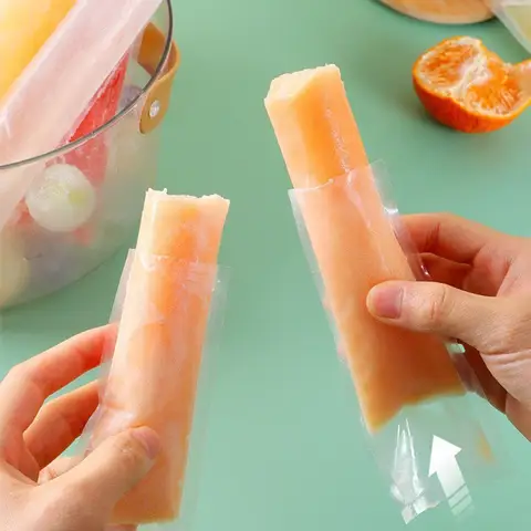 Diy Homemade Crushed Popsicle Disposable Popsicle Ice Bag Ice Bag Mold Food Grade Ice Creams Popsicle Ziplock Bag Storage Bag