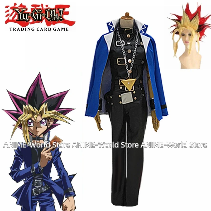 

Anime Yu Gi Oh Muto Yugi mufei cosplay costume custom made Halloween carnival decorativeyxw