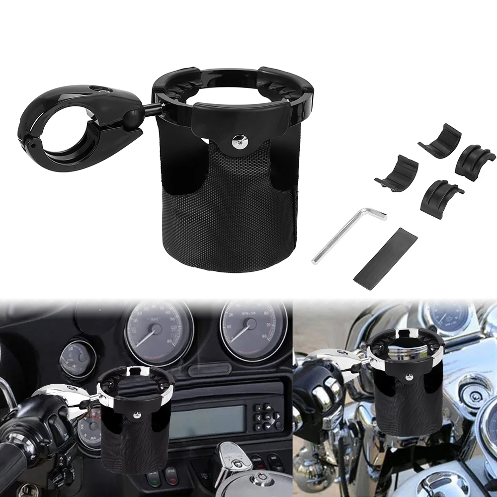 

Motorcycle Bike Cup Holder Cycling Beverage Water Bottle Mount Drink Bicycle Handlebar holder For Harley Softail Touring XL Dyna
