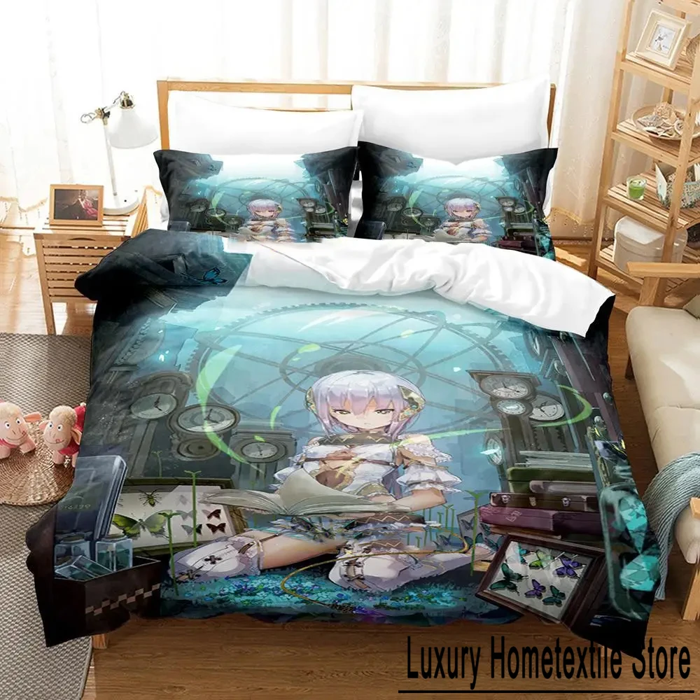 

Atelier Sophie The Alchemist of the Mysterious Book Bedding Set Boys Girls Twin Queen Size Duvet Cover Pillowcase Bed Kids Adult