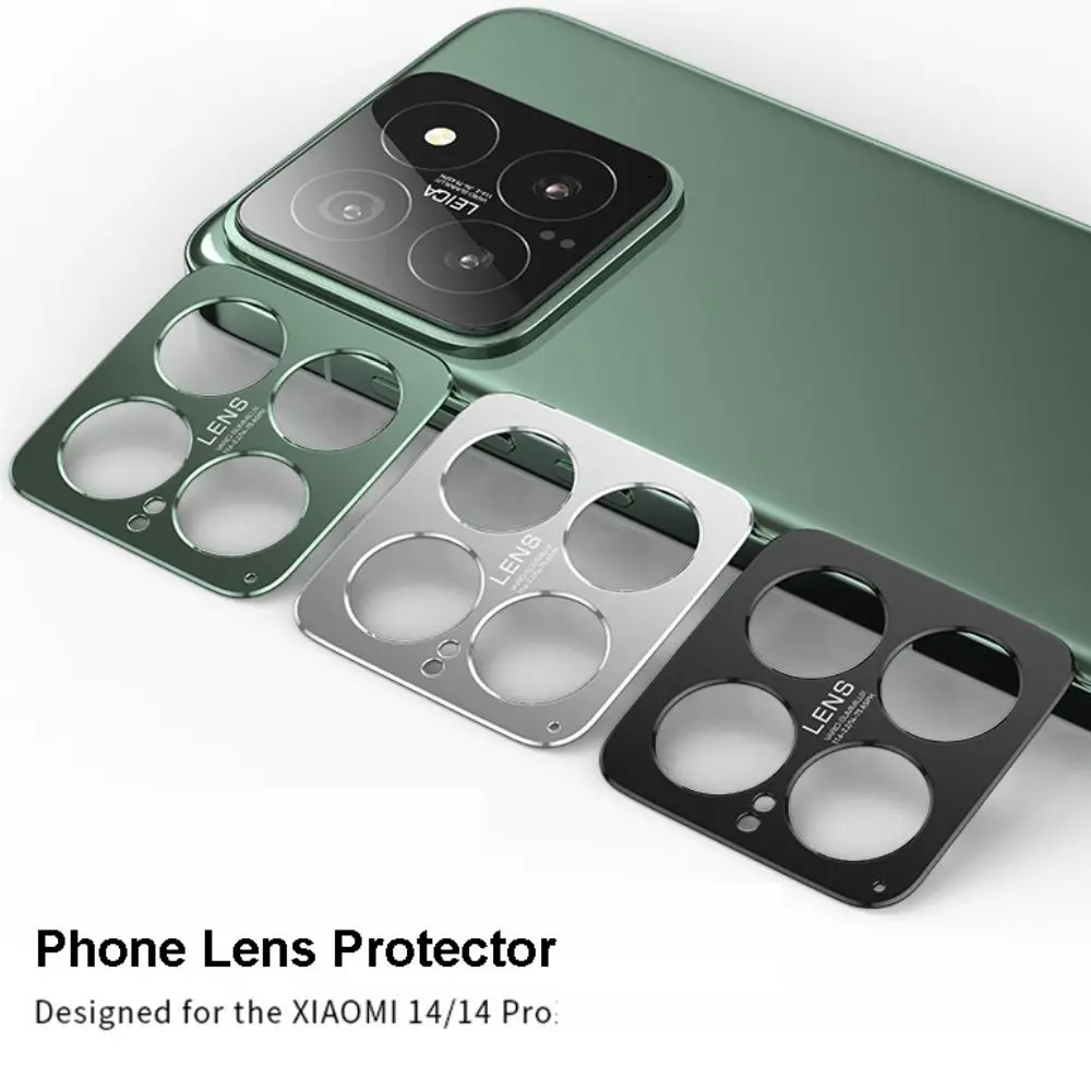 알루미늄 합금 휴대폰 렌즈 보호대, 방폭 낙하 방지 렌즈 커버, 샤오미 미 14, 14 프로용 방수 HD 스크린 보호대