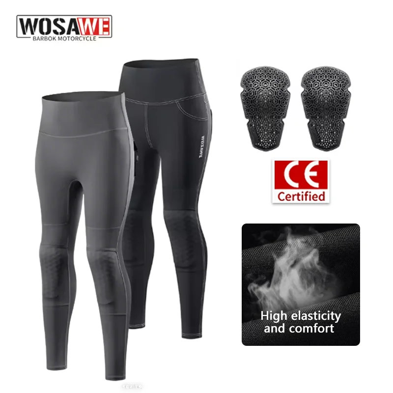 

Женские мотоциклетные брюки WOSAWE Slim для бездорожья и активного отдыха с защитным оборудованием и наколенниками