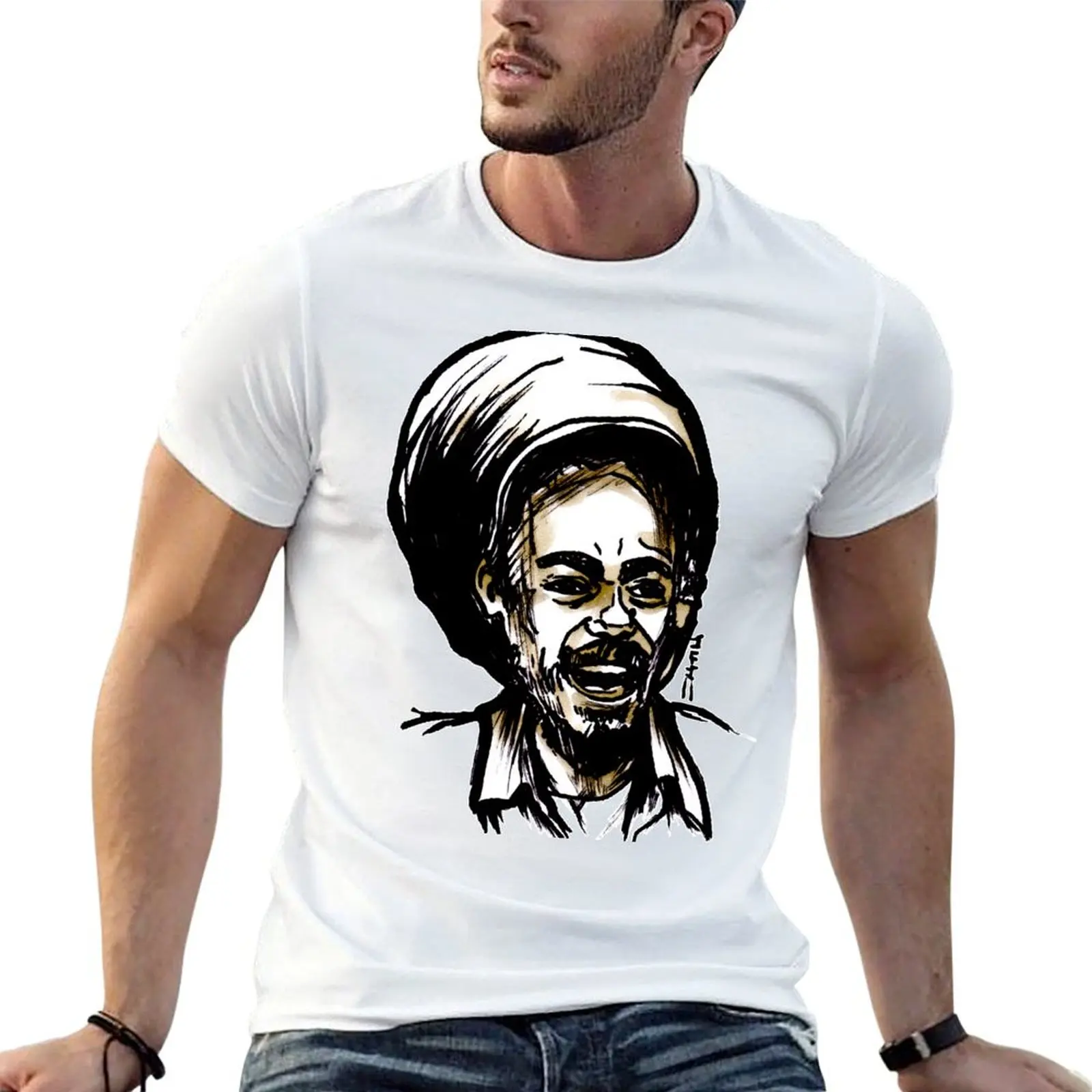 Camiseta Thrilla Zilla Rasta para hombre, camisetas informales de algodón para hombre, camiseta pack man