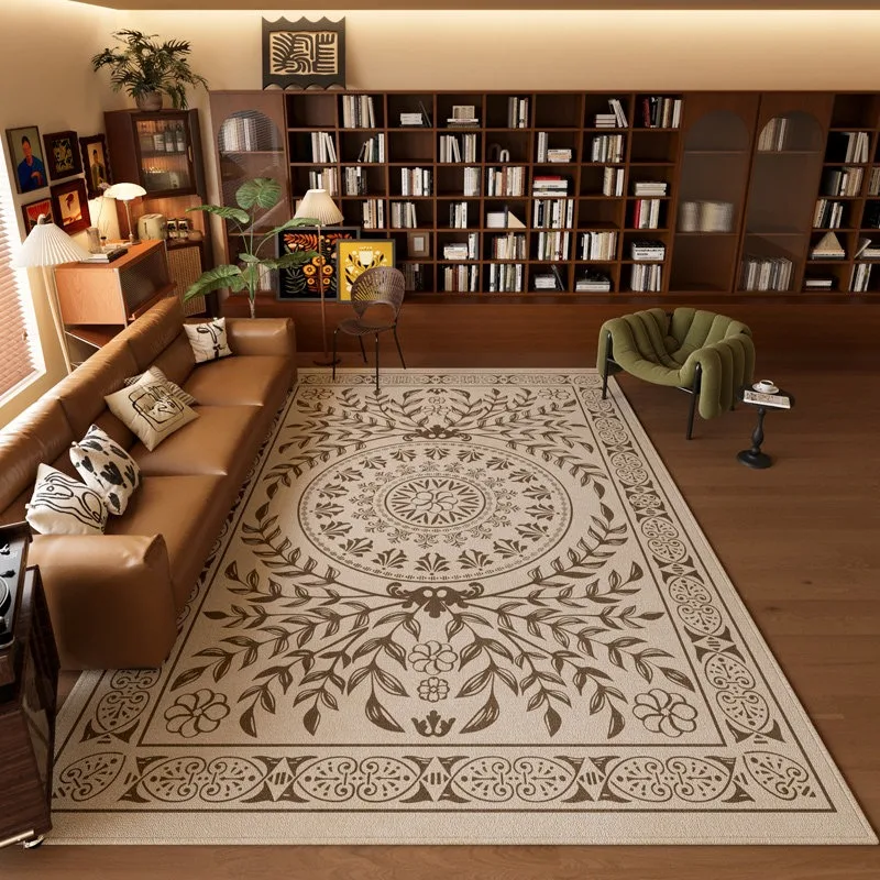 Venetian Manor Style Living Room Carpet Large Area Sofa Rugoldable Machine Bedroom Bedside Safety Non-slip Soft Floor Mat Ковер