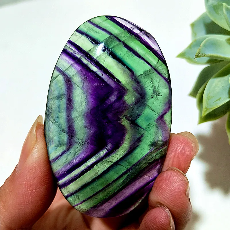 Natral Stoes – pierres de palmier en cristal de Fluorite colorée, sorcier, méditer la guérison spirituelle, Feng Shui, décoration de la maison