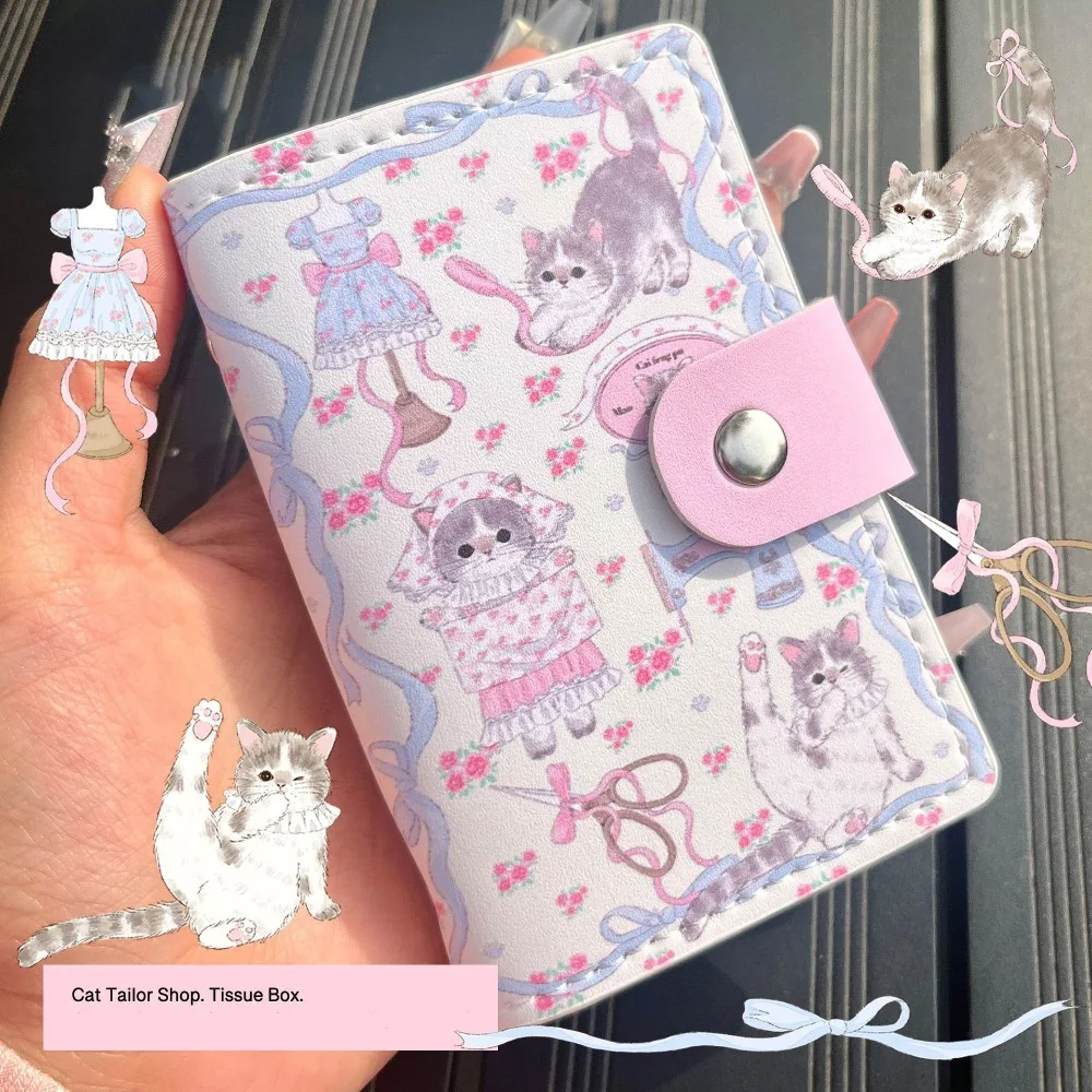 2 طيات المال محفظة نسائية للعملات المعدنية لطيف هريرة أرنب محفظة من جلد PU حقيبة المال INS نمط فتحات بطاقة متعددة بطاقة محافظ