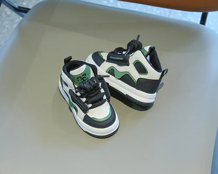 2026 Neue Kinder-Sportschuhe für Frühling und Herbst – Trendige High-Top-Freizeitschuhe für Jungen und Mädchen – Modische Dopamin-Laufschuhe – Detail 9