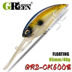 GREENSPIDER New Crankbaits Fishing Lures 85mm/40g Wobblers For Pike Fishing Tackle Lure Minnow Hard Bait Artificial Minnow