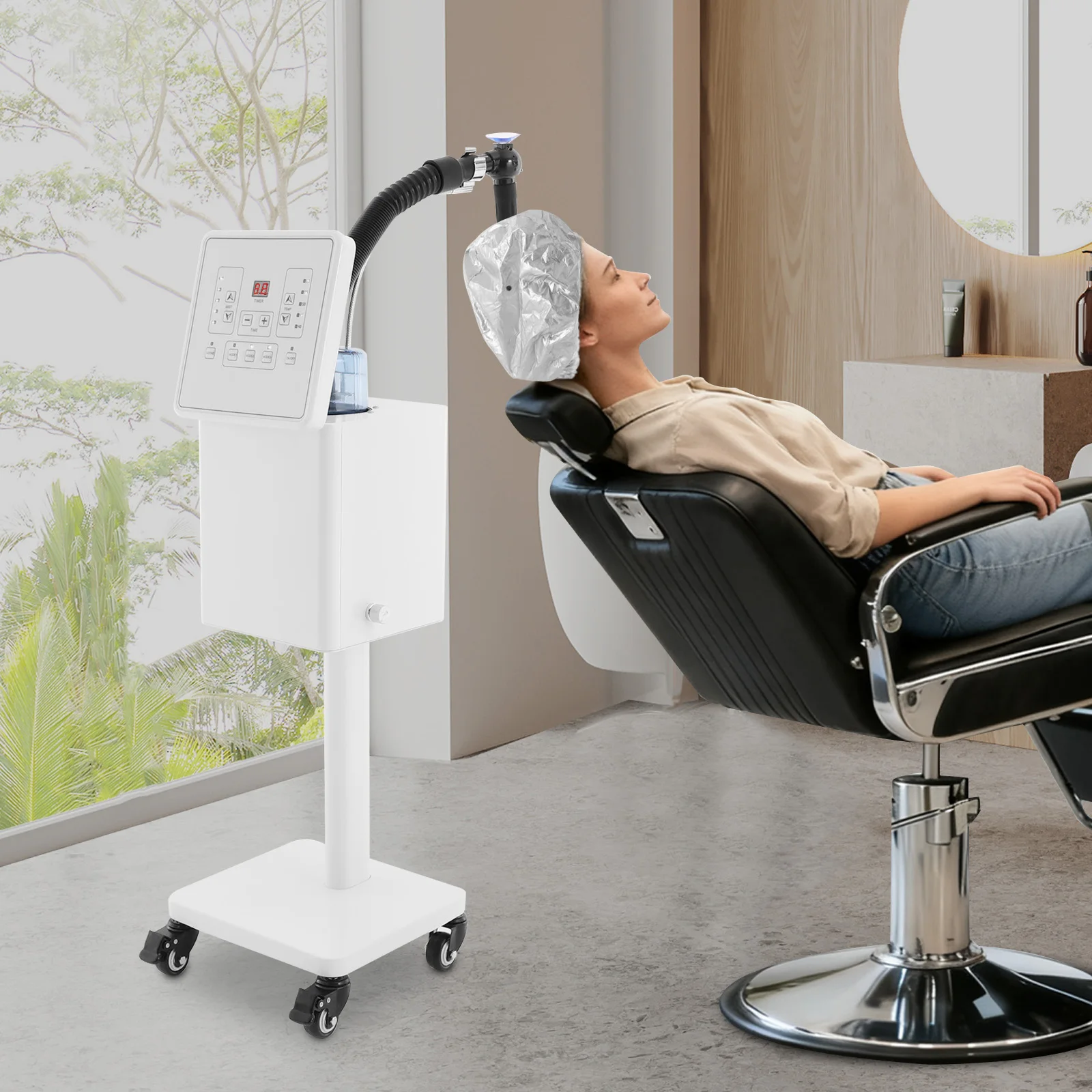 ヘアスチーマー スタンド式ヘアスチーマー ナノヘアスチーマー 深いヘアケア用 ナノミストヘアスチーマー 900-1600W