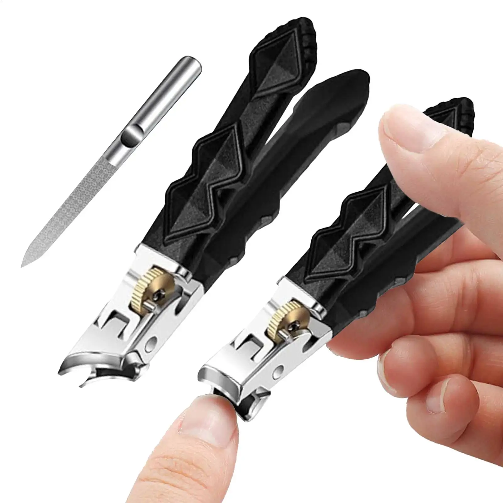 

Beveled nail clippers flat nail clippers stainless steel nail clippers set 180 wide-mouth bite nail clippers suitable for Daily