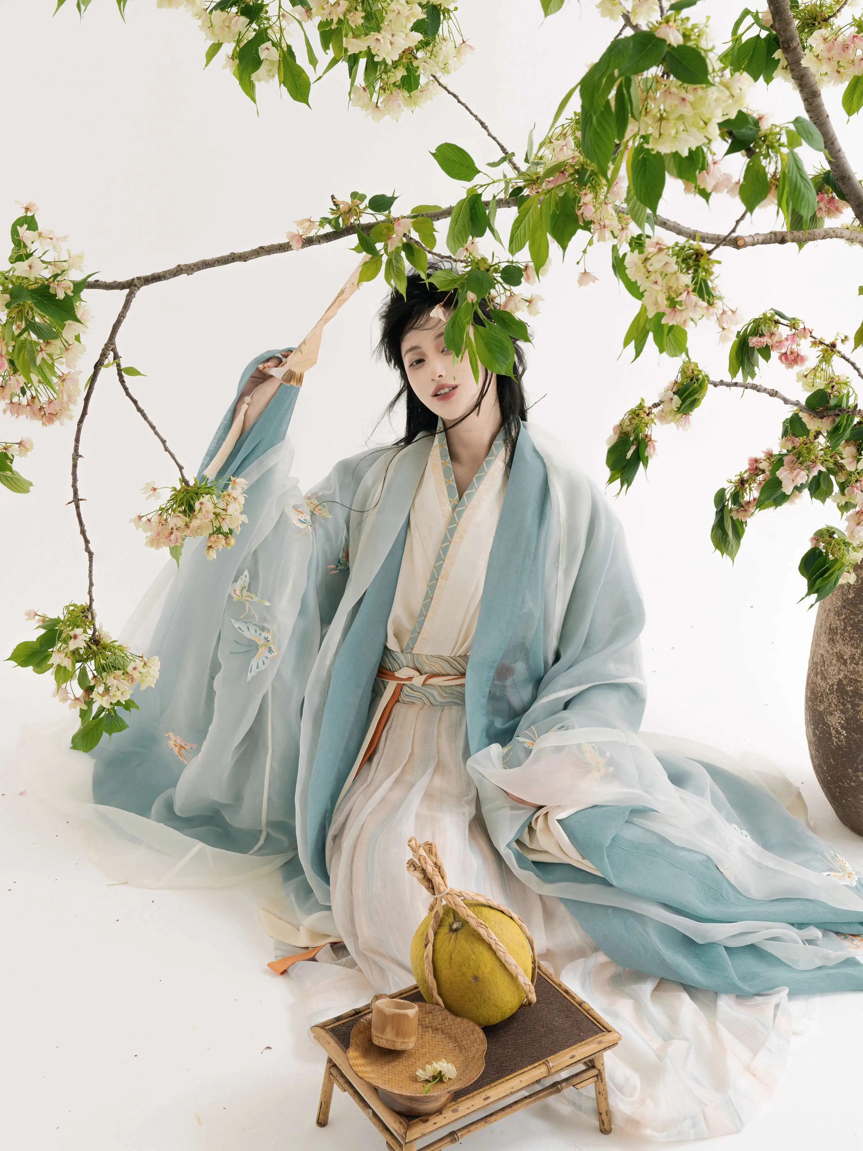 

New Carnival Costume Halloween Cos Cosplay Hanfu Song System Embroidery Pleated Skirt Vestidos Fiesta Chinese Traditional Dress