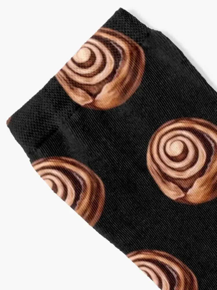 Sweet Cinnamon Roll with Sparkles Socks Antiskid soccer colored japanese fashion retro Men's Socks Luxury Women's