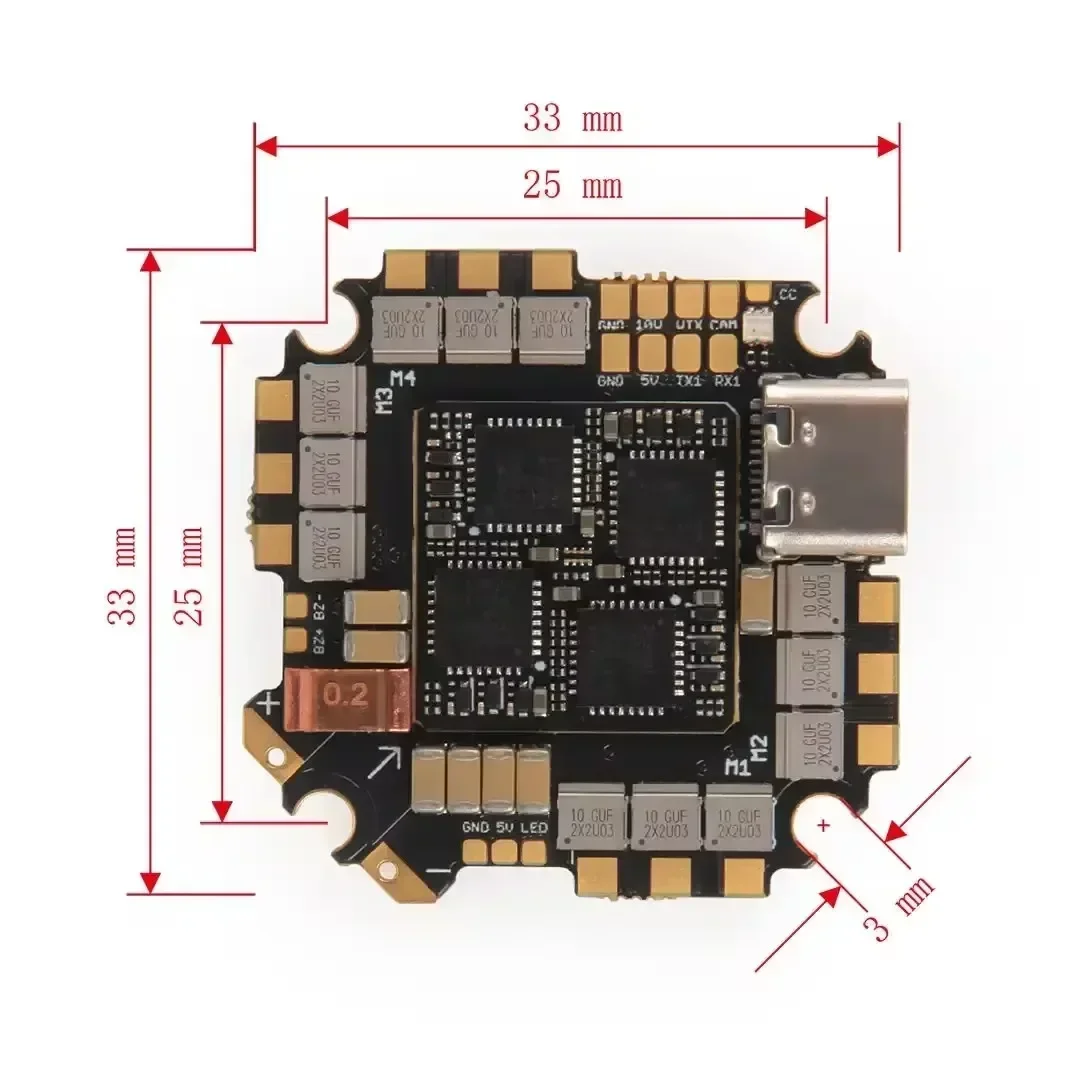 Kontroler lotu Holybro Kakute G4 AIO 35A G473 z AM32 F4 35A 4w1 ESC 2-6S LIPO 25X25mm do dronów FPV Freestyle DIY Parts