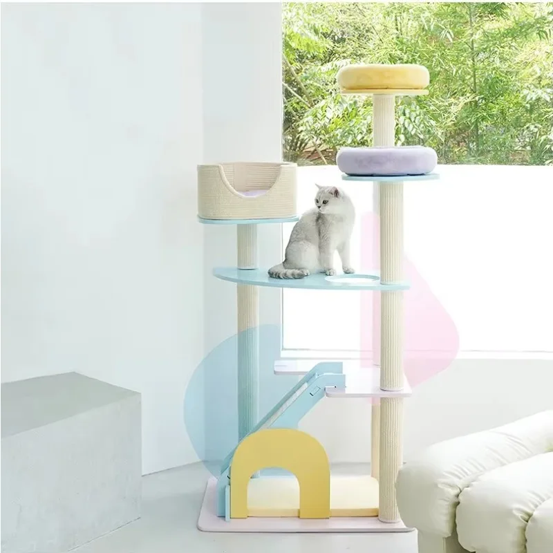 New Design Large Cat Tree Polyester Acrylic Cat Tree Tower