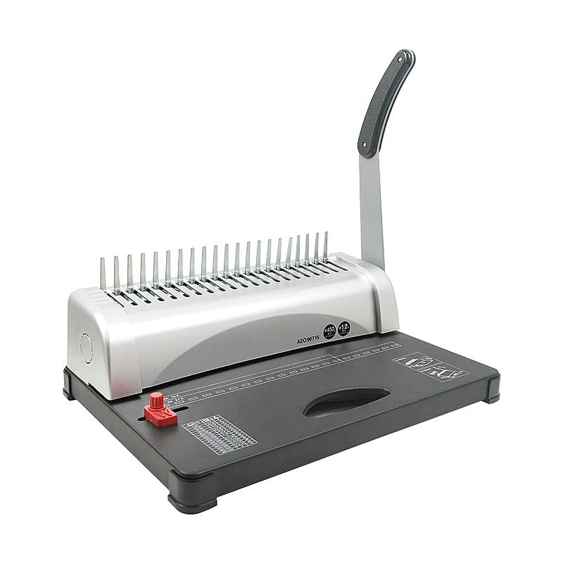 

Starter Kit 100 PCS 3/8'' Comb Binding Spines Manual Power Comb Binding Machine for Letter Size A4 A5