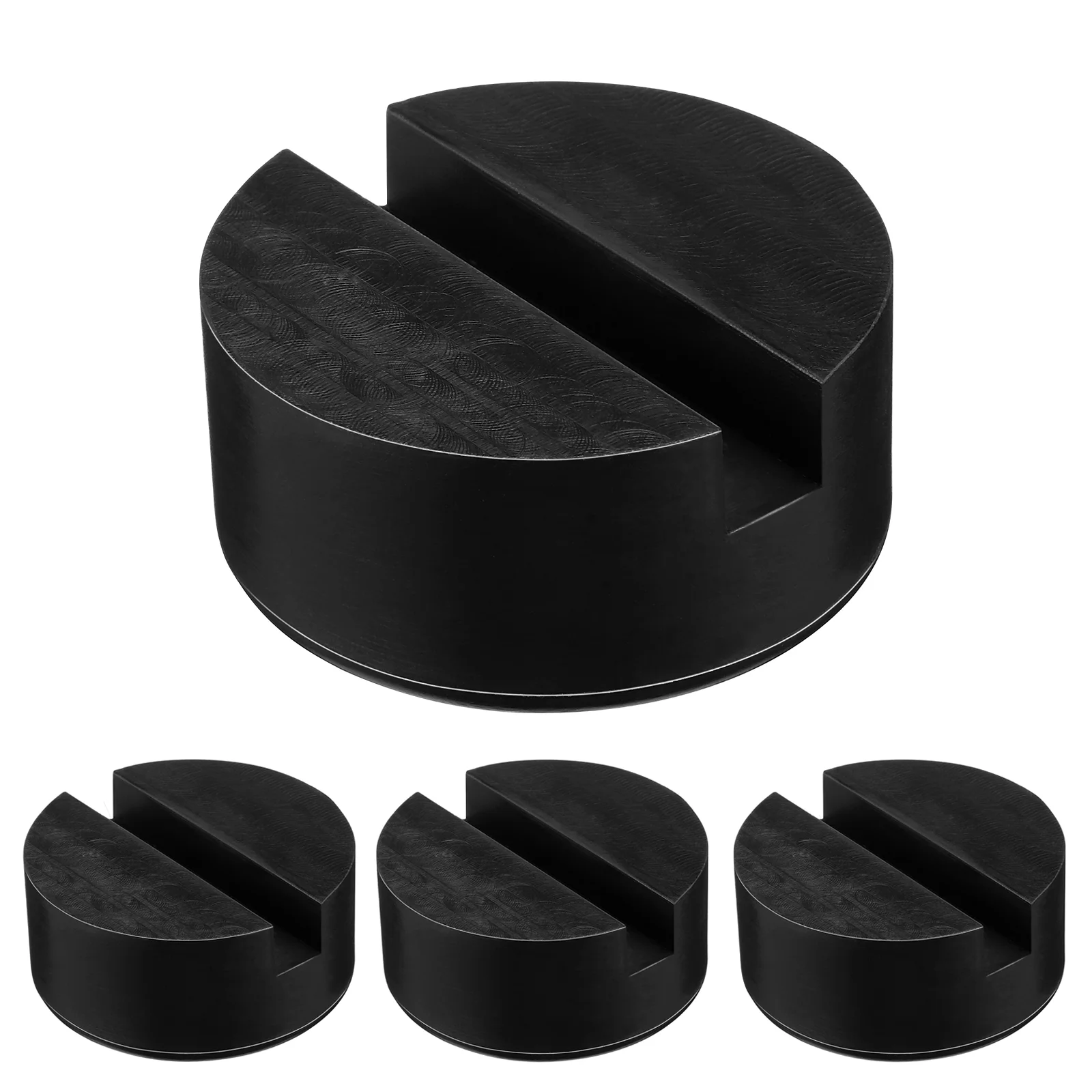 

4 Pcs High Lift Pads Heavy Duty Jack Rubber Block Wheelies Rv Stabilizer Trolley Black Stands Electric Car