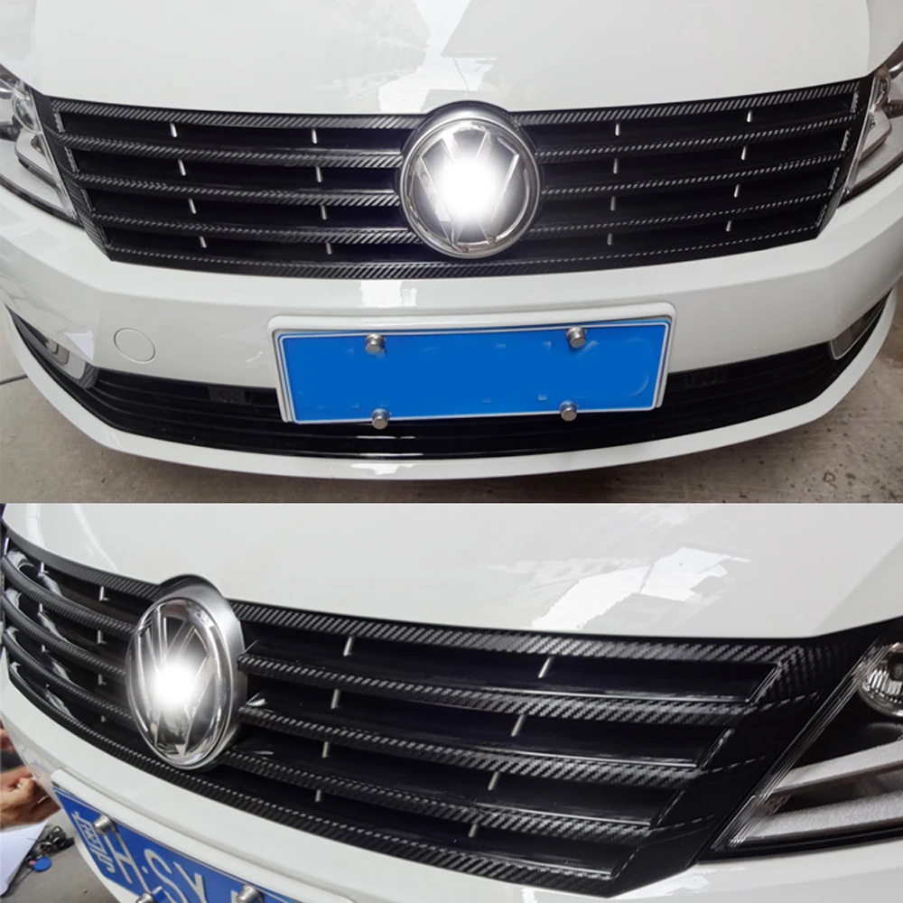 For Volkswagen VW CC 2013-2018 Intake grille Control Panel Door Handle Carbon Fiber Stickers Decals Car styling Accessorie