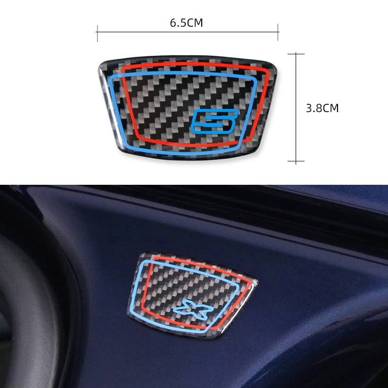 For BMW E90 E60 F10 F30 F20 G30 E92 G20 E91 F11 F31 E61 F36 X1 X3 X5 Carbon Fiber B-pillar Sticker Car Trim Decoration Accessory